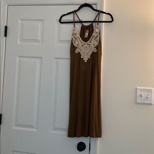 Brown casual dress